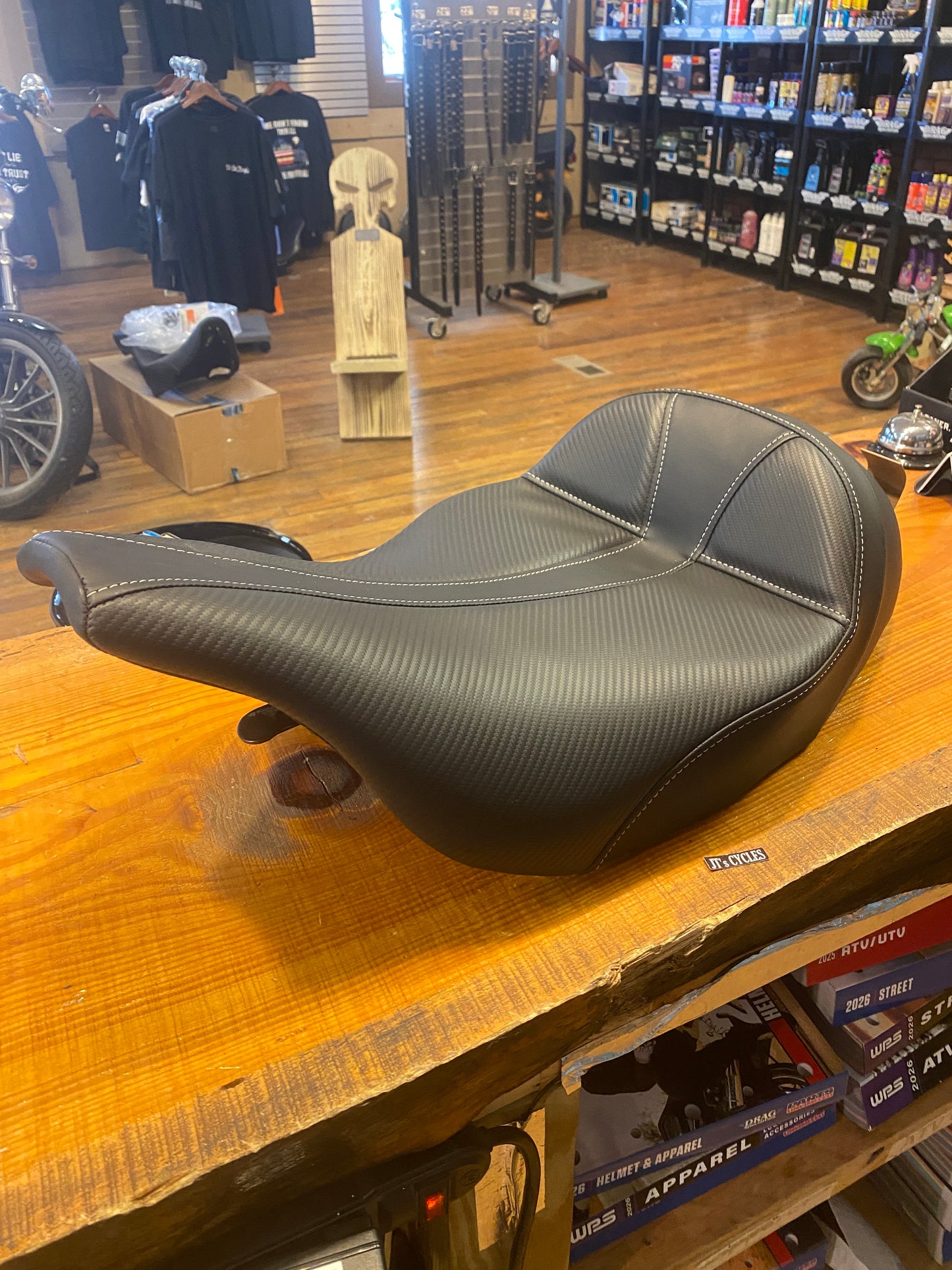 Saddlemen Dominator Gray Stitch Solo Seat fits 1997-07 Harley Road Electra Glide