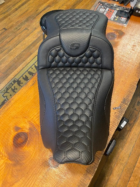 Saddlemen Roadsofa Extended Reach Honeycomb Gel Seat fits 2008-25 Harley Touring