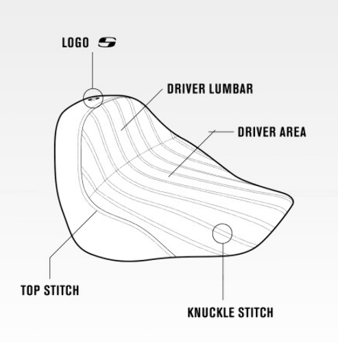 Saddlemen Renegade Knuckle Solo Gel Seat fits 2023-2026 Harley Touring FLHX FLTR