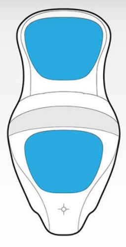 Saddlemen Roadsofa Blue Honeycomb Extended Gel Seat for 2023-2026 Harley Touring