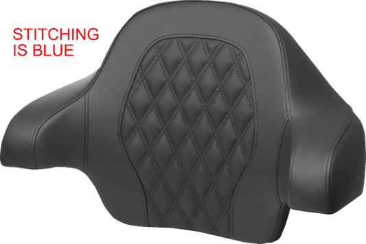 Saddlemen Tour Pak Blue Lattice Backrest Pad for 2014-24 Harley Davidson Touring