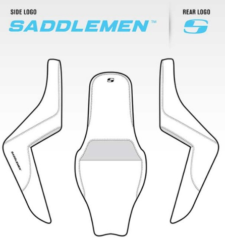 Saddlemen Step Up Gray Honeycomb Extended Gel Seat fits 2023-2026 Harley Touring