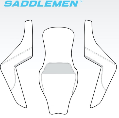 Saddlemen Roadsofa Scallop Stitch Gel Seat 2023-26 Harley Road Street Glide CVO