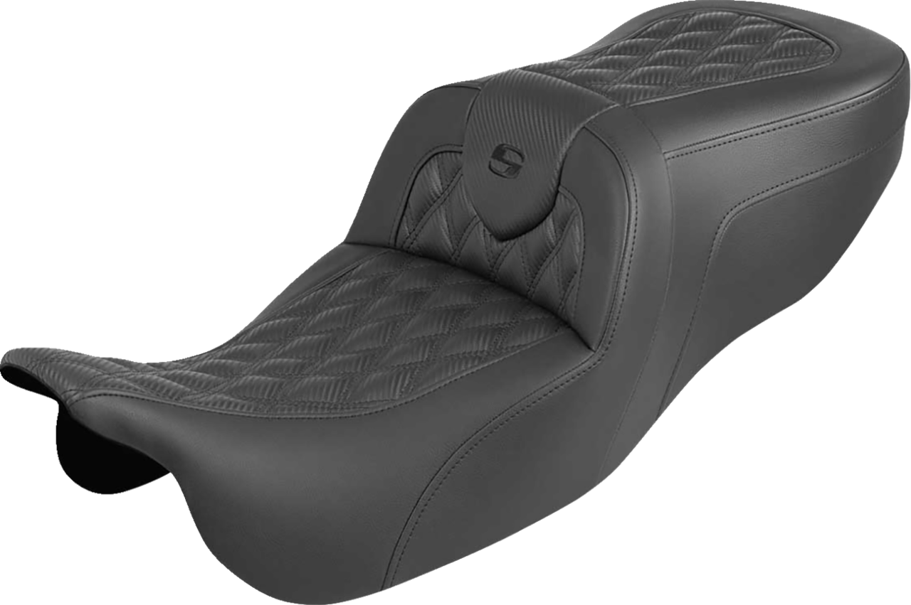 Saddlemen Roadsofa Carbon Lattice Seat for 15-25 Harley Freewheeler Road Glide 3