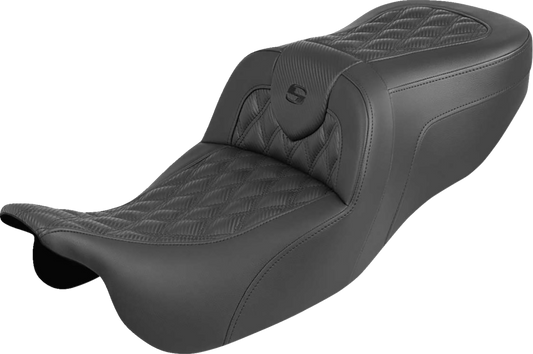 Saddlemen Roadsofa Carbon Lattice Seat for 15-25 Harley Freewheeler Road Glide 3