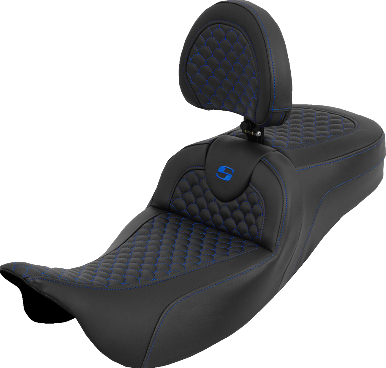 Saddlemen Roadsofa Blue Dragon Extended Seat & Backrest 2008-2025 Harley Touring