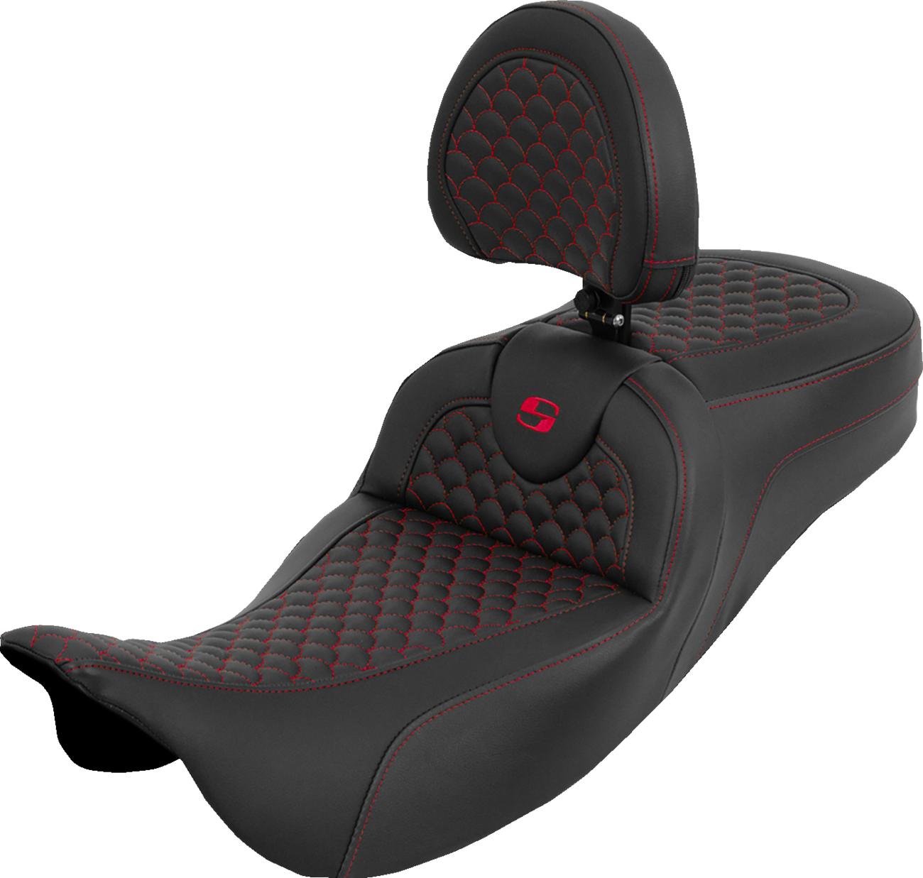 Saddlemen Roadsofa Red Dragon Extended Seat & Backrest 2008-2025 Harley Touring