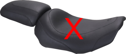 Mustang Black Passenger Pillion Seat Cowl for 2023-2026 Harley Road Street Glide