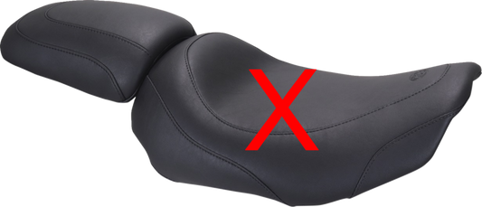 Mustang Black Passenger Pillion Seat Cowl for 2023-2026 Harley Road Street Glide