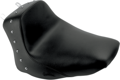 Saddlemen Heels Down Studded Solo Gel Seat 06-17 Harley Softail Deluxe Heritage