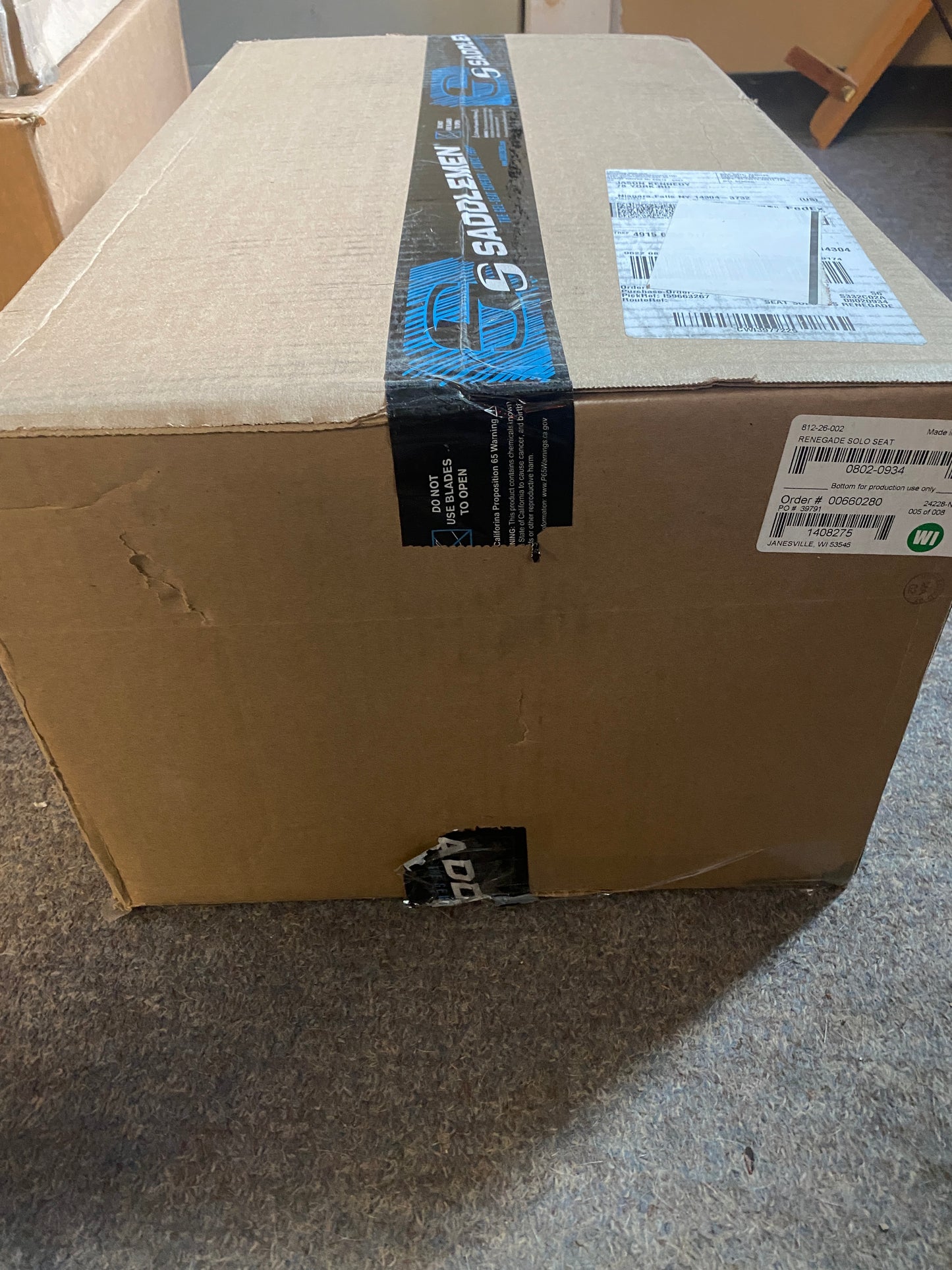 Danny Gray Black Buttcrack Solo Seat for 2011-2017 Harley Softail Blackline FLSS