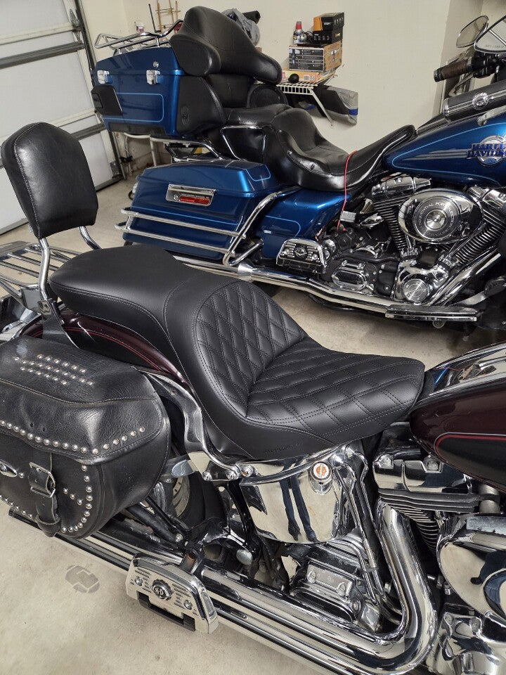 Saddlemen Explorer Lattice Gel Seat fits 2006-17 Harley Softail Heritage Classic