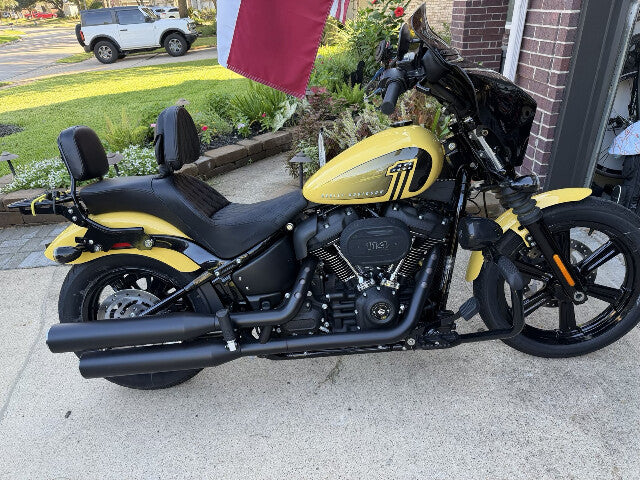 Saddlemen Explorer Lattice Gel Seat & Backrest for 2018-2026 Harley Softail FXBB