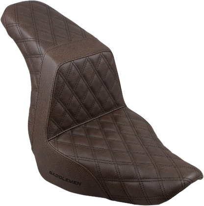 Saddlemen Brown Step-Up Gel Seat for 2018-2026 Harley Softail Low Rider FLSB