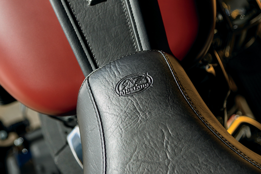 Mustang Max Profile Solo Seat for 2018-2023 Harley Heritage FLHC Deluxe FLDE