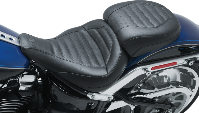 Mustang Touring Tuck n Roll Solo Seat for 2018-2023 Harley Softail Fat Boy FLFB