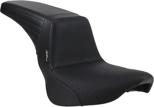 Le Pera Kickflip Basketweave Seat for 2018-2023 Harley Softail Heritage Deluxe