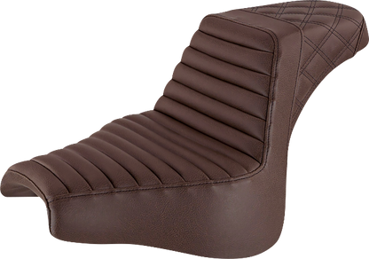 Saddlemen Dark Brown Step-Up Gel Seat for 2018-2023 Harley Fat Bob FXFB FXFBS