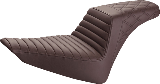 Saddlemen Brown Step-Up Gel Seat for 2011-2017 Harley Softail Blackline Slim FLS