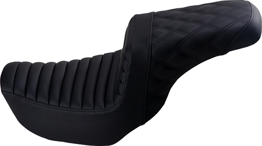 Saddlemen Step-Up Tuck n Roll Lattice Gel Seat fits 2006-2017 Harley Dyna FXD