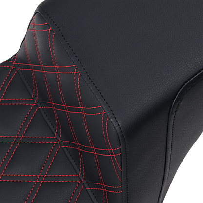 Saddlemen Step-Up Red Lattice Gel Seat fits 2018-2024 Harley Softail FXBB FXST