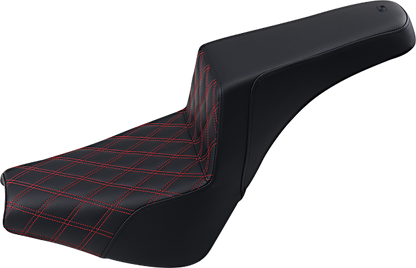 Saddlemen Step-Up Red Lattice Gel Seat fits 2018-2024 Harley Softail FXBB FXST