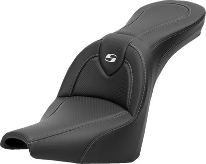 Saddlemen Roadsofa Carbon Fiber Gel Seat 2018-26 Harley Softail Street Bob FXST