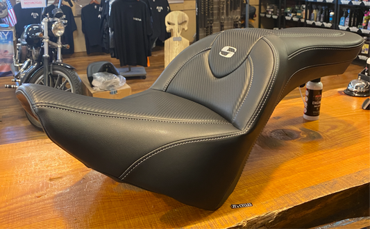 Saddlemen Roadsofa Carbon Fiber Gel Seat for 2018-2025 Harley Softail Heritage
