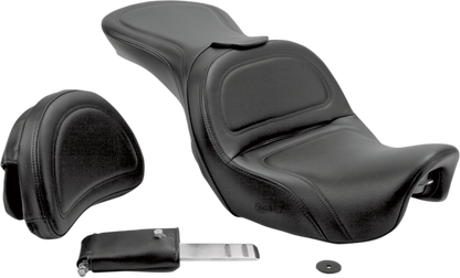 Saddlemen Explorer w/ Backrest Stitched Gel Seat 2006-2017 Harley Dyna FXDF FLD