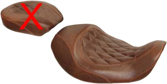 Mustang Wide Tripper Forward Positioning Solo Seat 2006-17 Harley Dyna FXD FXDB