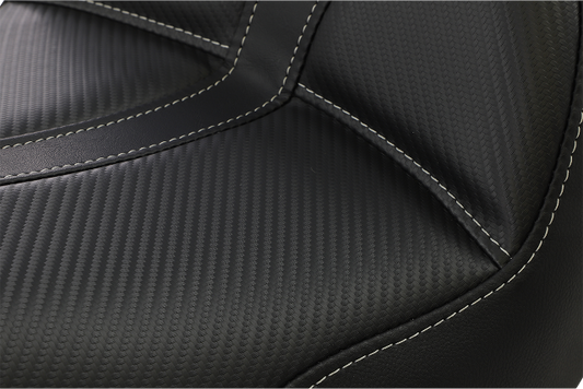 Saddlemen Dominator Gray Stitch Solo Seat fits 2006-2017 Harley Dyna FXD FXDB