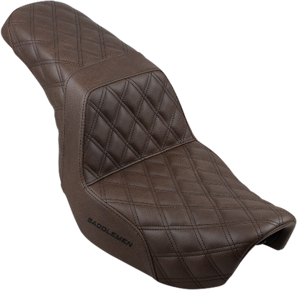 Saddlemen Dark Brown Step-Up Gel Seat for 2006-2017 Harley Dyna FLD FXDF FXDB