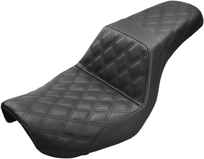 Saddlemen Step Up Black Lattice Stitch Gel Seat for 2004-2005 Harley Dyna FXD