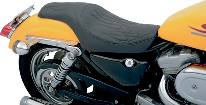 Drag Specialties Predator Low Flame Stitch Seat 1982-2003 Harley Sportster
