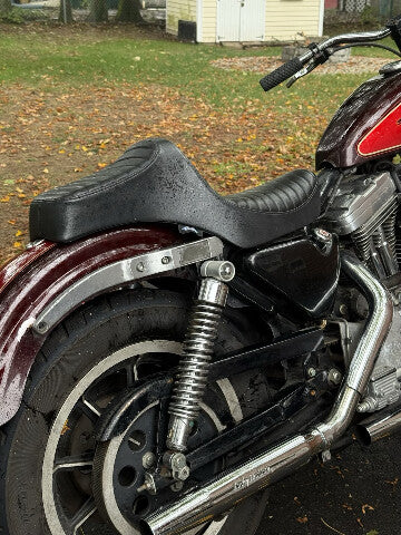 Drag Specialties Black Predator Classic Stitch Seat 1982-2003 Harley Sportster