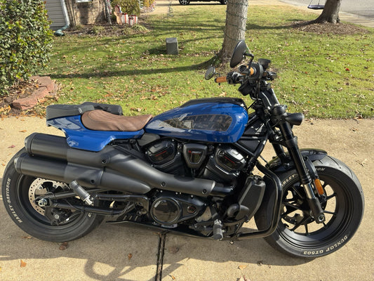 Saddlemen Brown Lattice Stitch Solo Seat for 2021-2025 Harley Sportster RH1250S