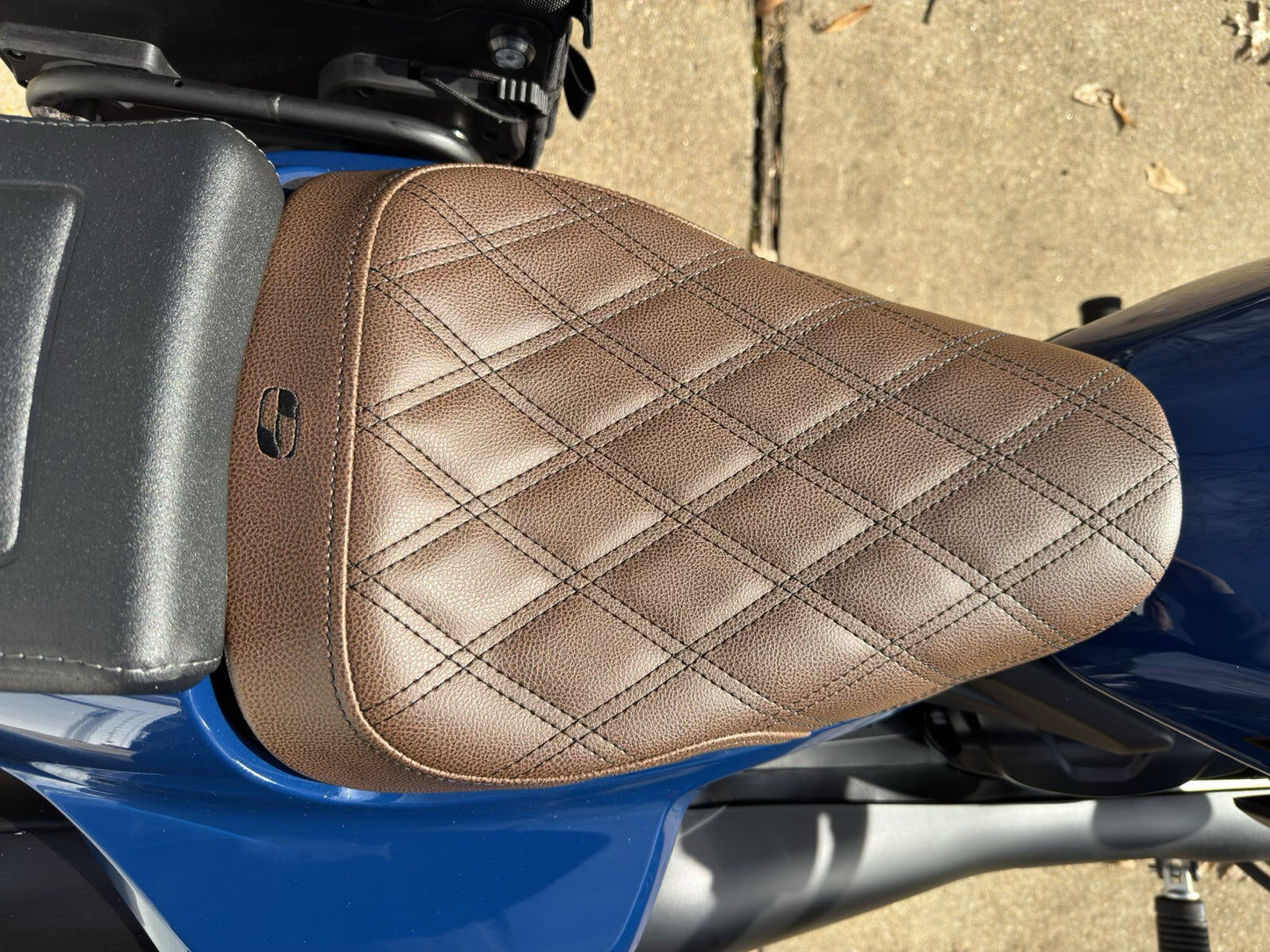 Saddlemen Brown Lattice Stitch Solo Seat for 2021-2025 Harley Sportster RH1250S
