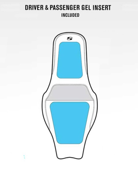 Saddlemen Roadsofa Lattice Stitch Gel Seat fits 2022-2025 Harley Nightster RH975