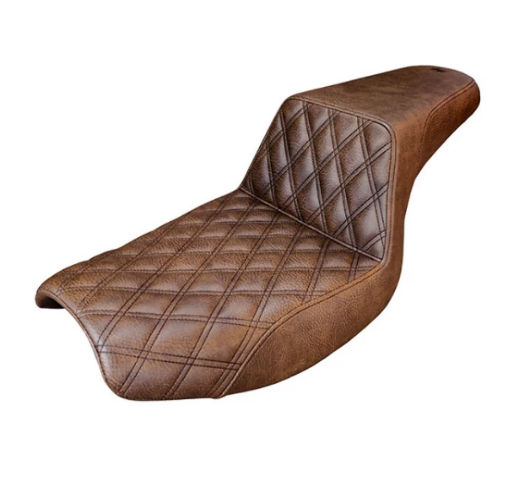 Saddlemen Brown Step-Up Gel Seat fits 1982-00 Harley Low Rider FXR FXRS FXRC