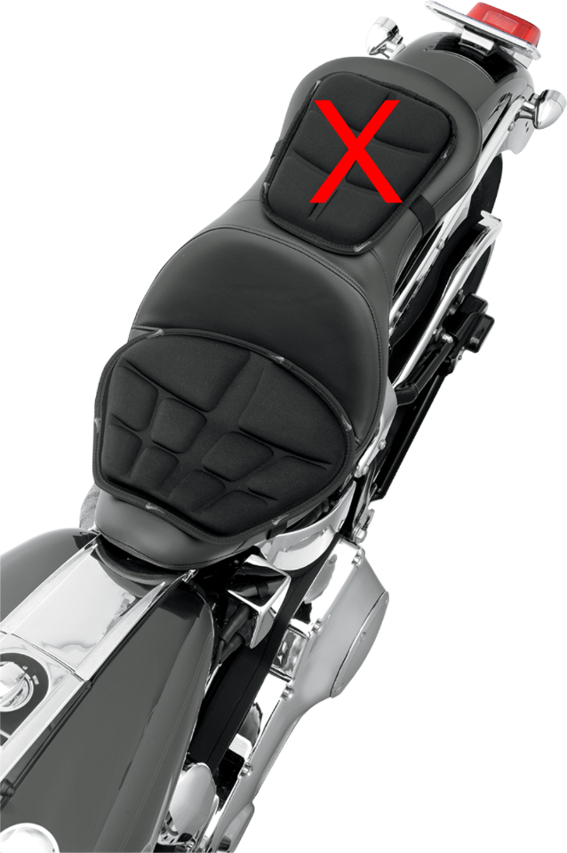 Saddlemen 12.5" x 15.5" Extra Large Driver Memory Foam Gel Motorcycle Seat Pad