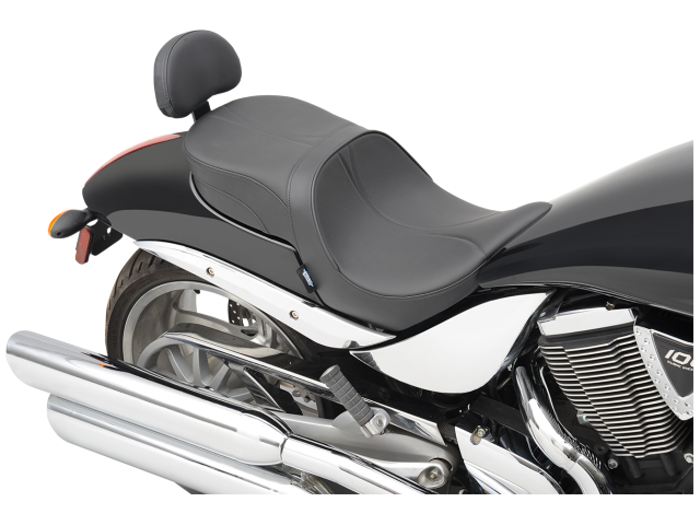 Drag Specialties Low Profile Seat w/ Passenger Backrest 2006-2017 Victory Hammer