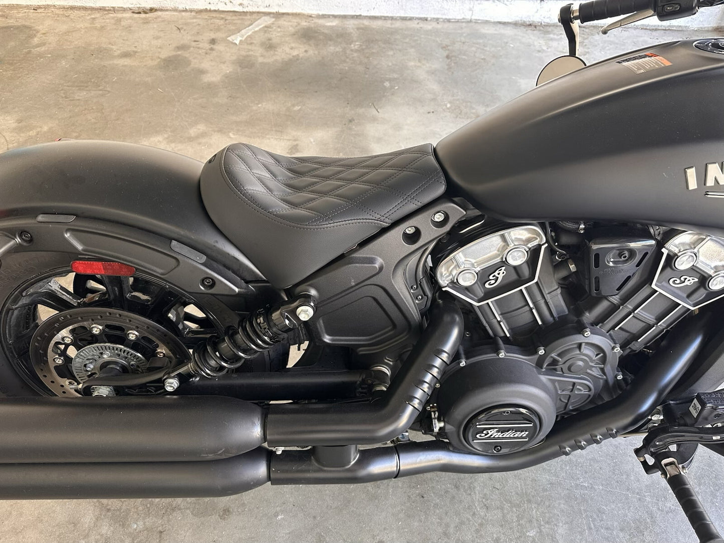 Saddlemen Renegade Lattice Solo Seat fits 2018-2024 Indian Scout Bobber Rogue