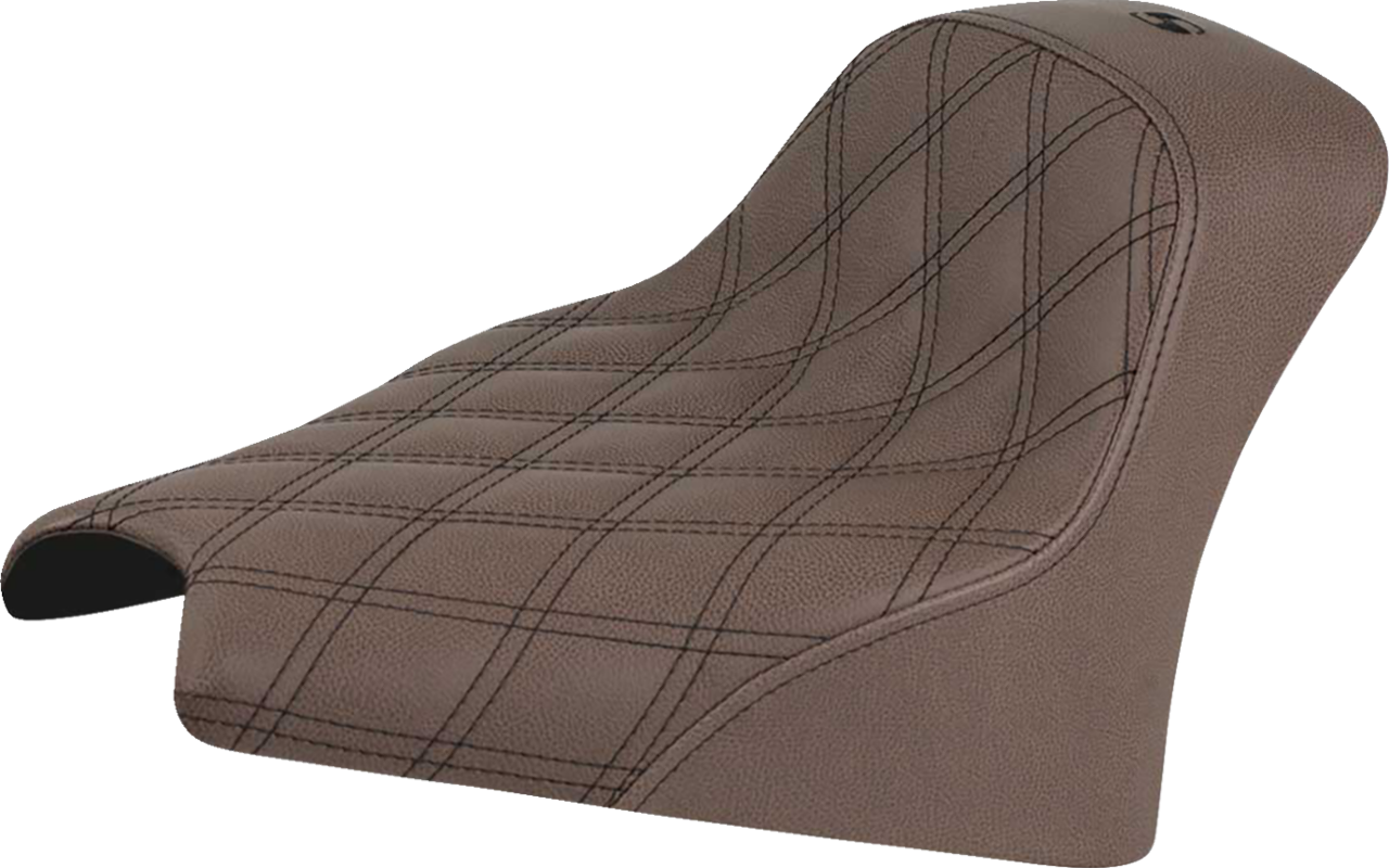 Saddlemen Renegade Brown Lattice Low Solo Gel Seat fits 2025-2026 Indian Scout