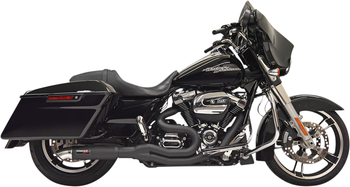 Bassani Road Rage II 2-1 Hot Rod Turnout Exhaust 2017-2021 Harley Touring Models
