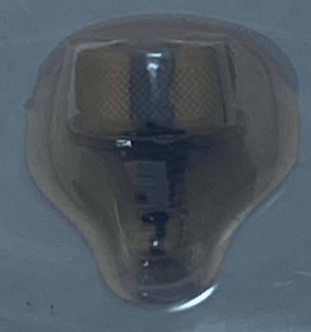 Saddlemen Single Black 1/4"-20 Rear Motorcycle Seat Mounting Knob Bolt
