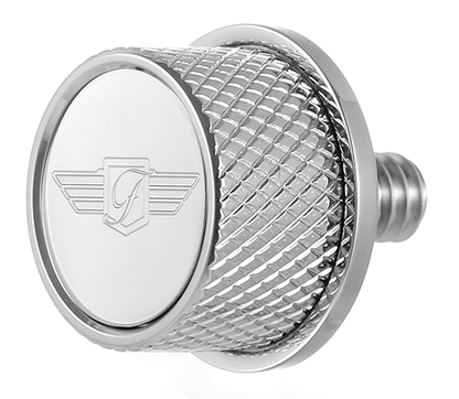 Figurati Designs Logo Seat Bolt Knob 1/4"-20 for 1965-2022 Harley Davidson