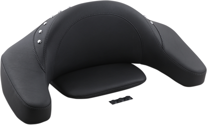 Mustang King Tour Pak Backrest Black Studded Pad for 1980-2013 Harley Touring