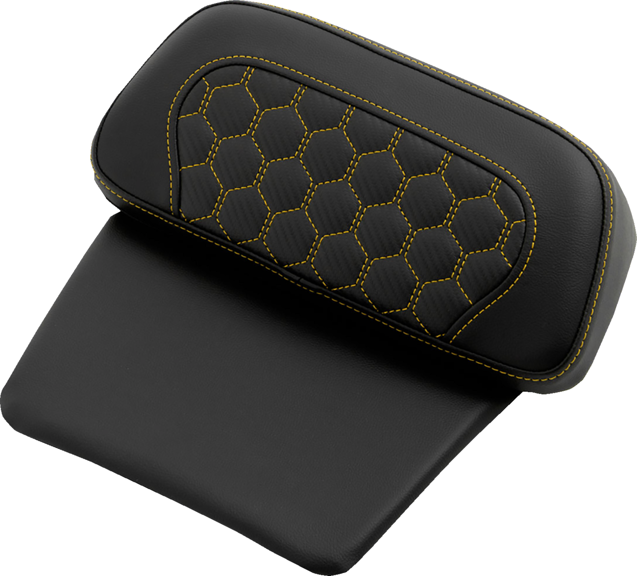 Saddlemen Chopped Tour Pak Gold Honeycomb Backrest Pad for 14-24 Harley Touring