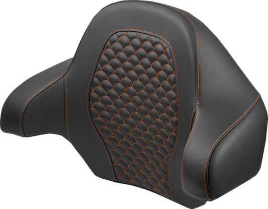 Saddlemen King Tour Pak Orange Dragon Backrest Pad for 2014-2024 Harley Touring