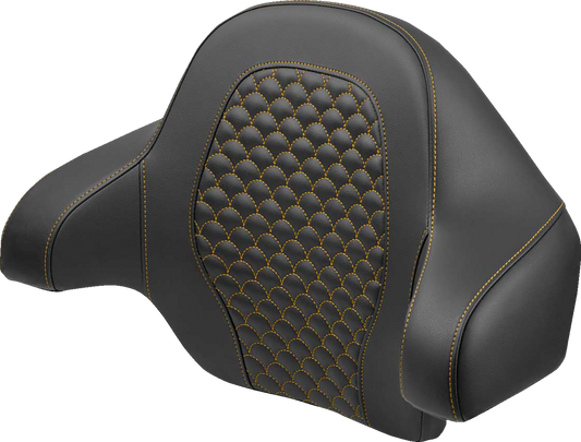 Saddlemen King Tour Pak Gold Dragon Backrest Pad for 2014-2024 Harley Touring